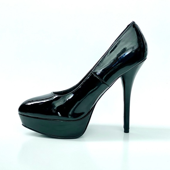 Black Platform Stiletto Heels - Picture 5 of 6